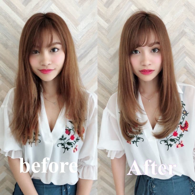 トリートメントのビフォアアフター