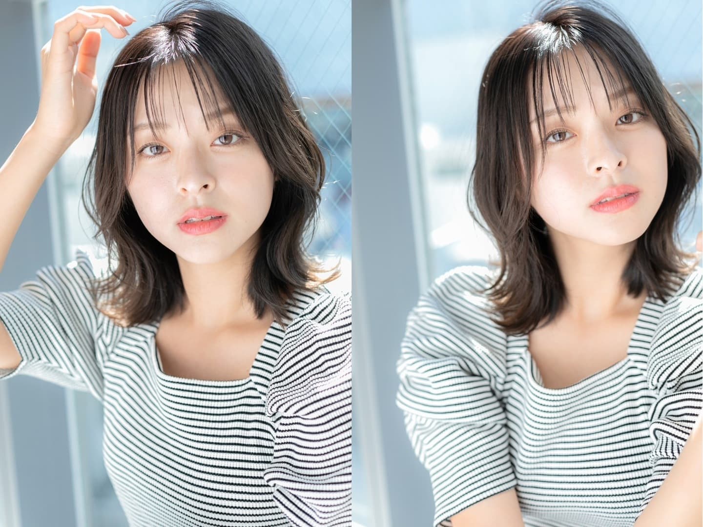 ミディアムヘアスタイル