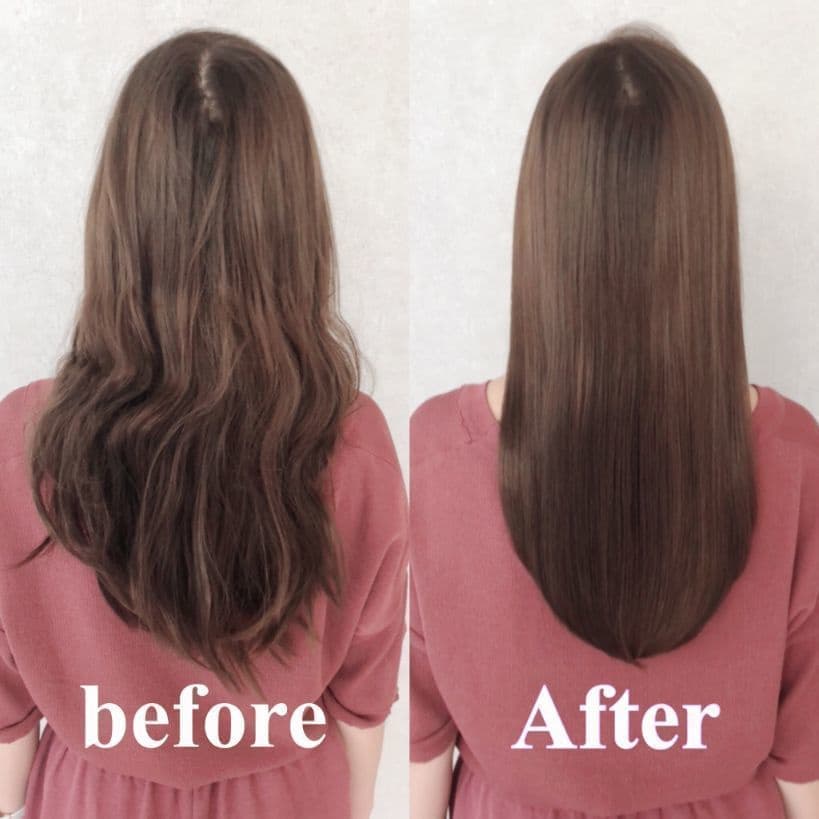 ヘアスタイルのビフォアアフター